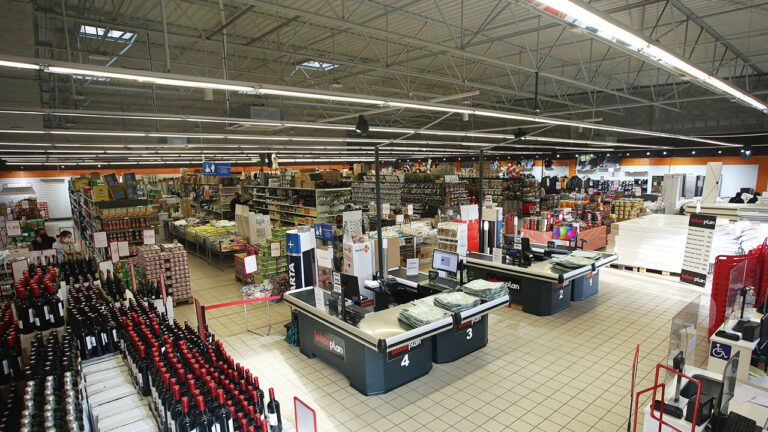 Caisses du magasin